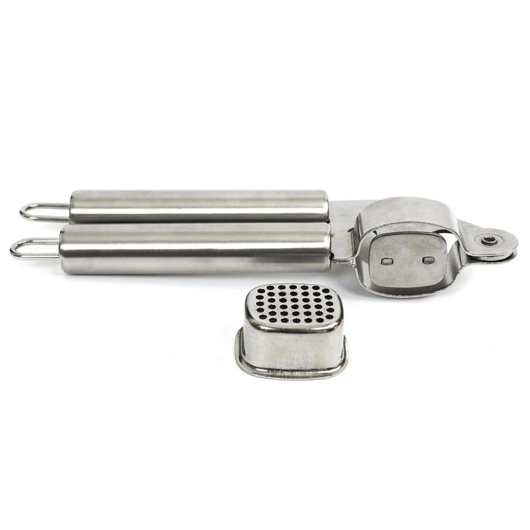 Voir la diapositive 6 : COOK CONCEPT Presse-Ail Manuel  Inox  18cm Argent