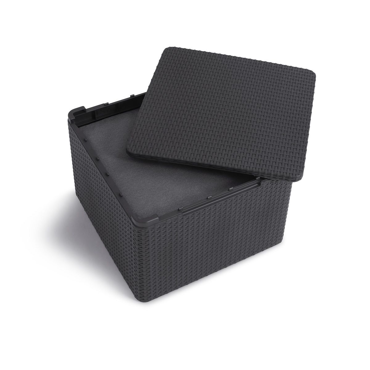 ALLIBERT by KETER Salon bas de jardin 5 personnes gris graphite ELODY