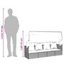 Voir la diapositive 6 : VIDAXL Lit de salon d'exterieur toit et coussins Noir Resine tressee