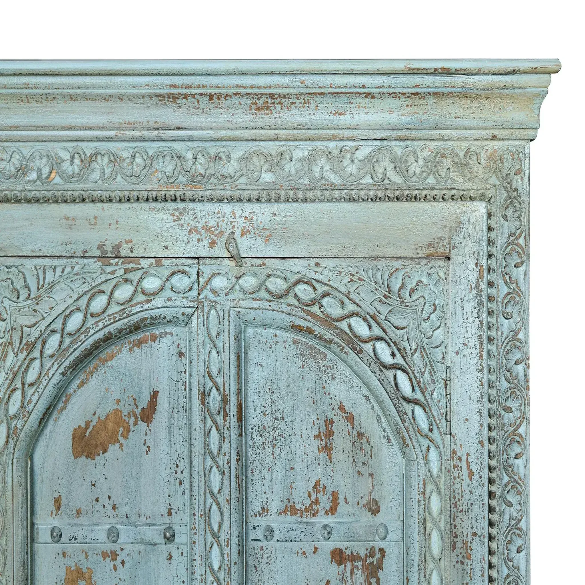 Voir la diapositive 3 : GINER Y COLOMER SL Armoire en bois de manguier 117cm style rustique vintage