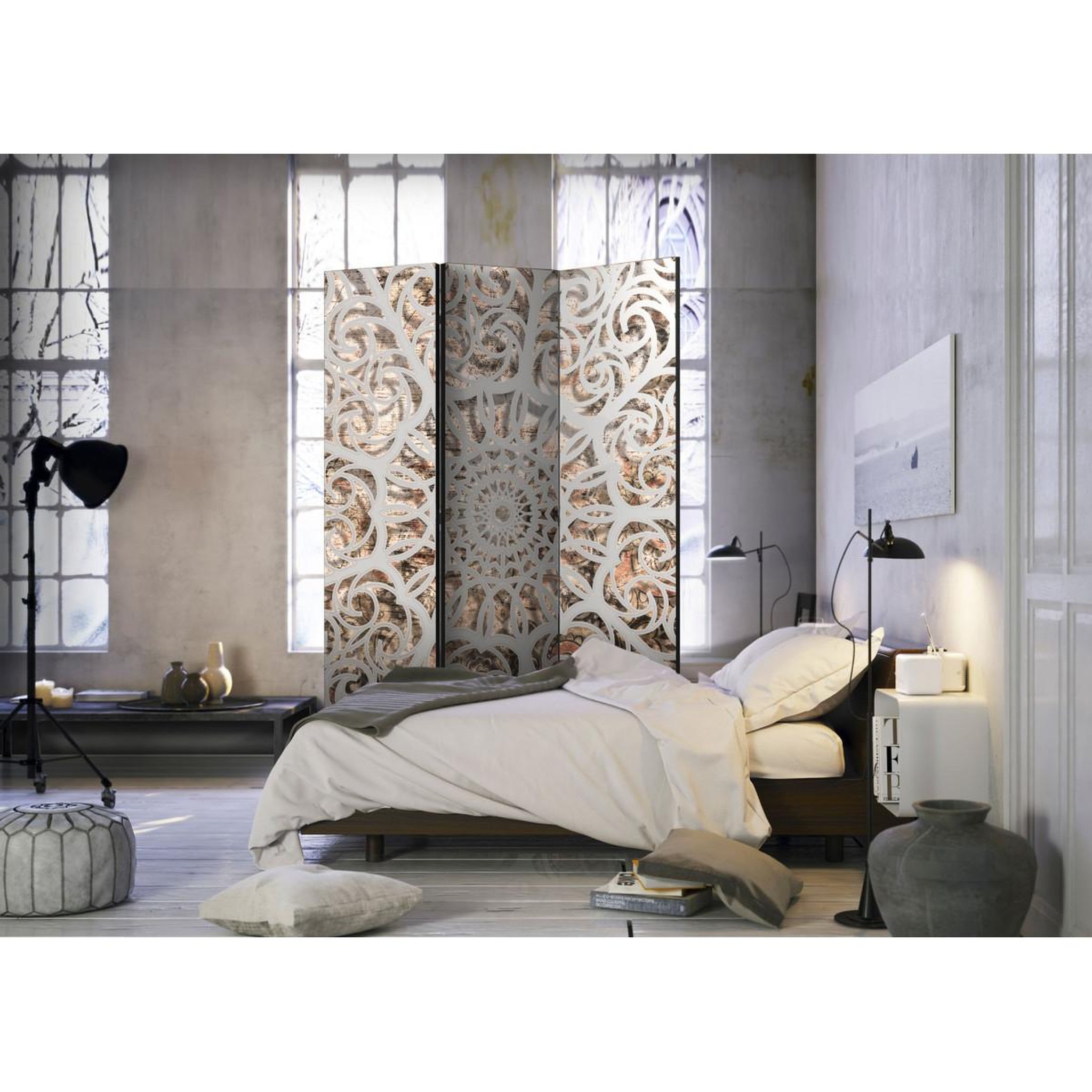 Voir la diapositive 2 : Paris Prix Paravent 3 volets  song of the orient  135x172cm