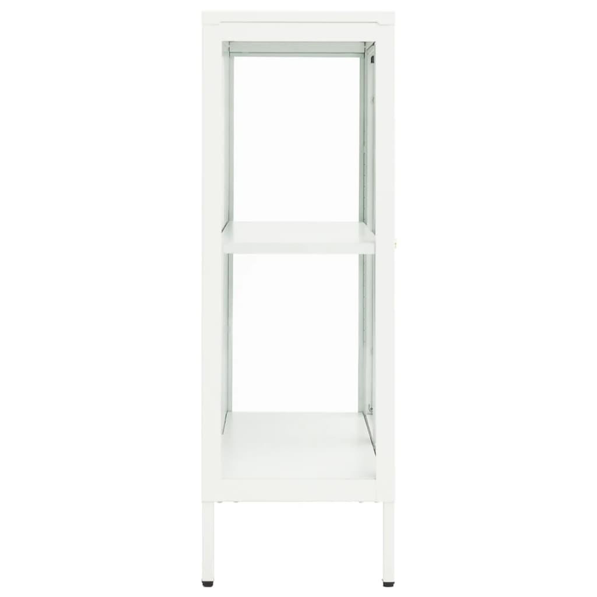 Voir la diapositive 4 : VIDAXL Buffet Blanc 75x35x105 cm Acier et verre