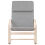 Voir la diapositive 4 : VIDAXL Chaise de relaxation Gris clair Tissu