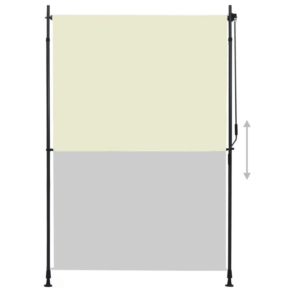 VIDAXL Store roulant d'exterieur 150 x 270 cm Creme