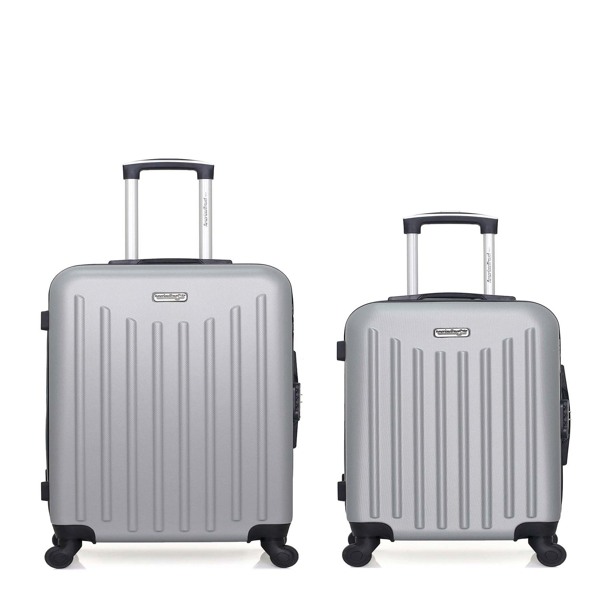 AMERICAN TRAVEL American travel - lot de 2 - valise grand format et valise weekend brooklyn