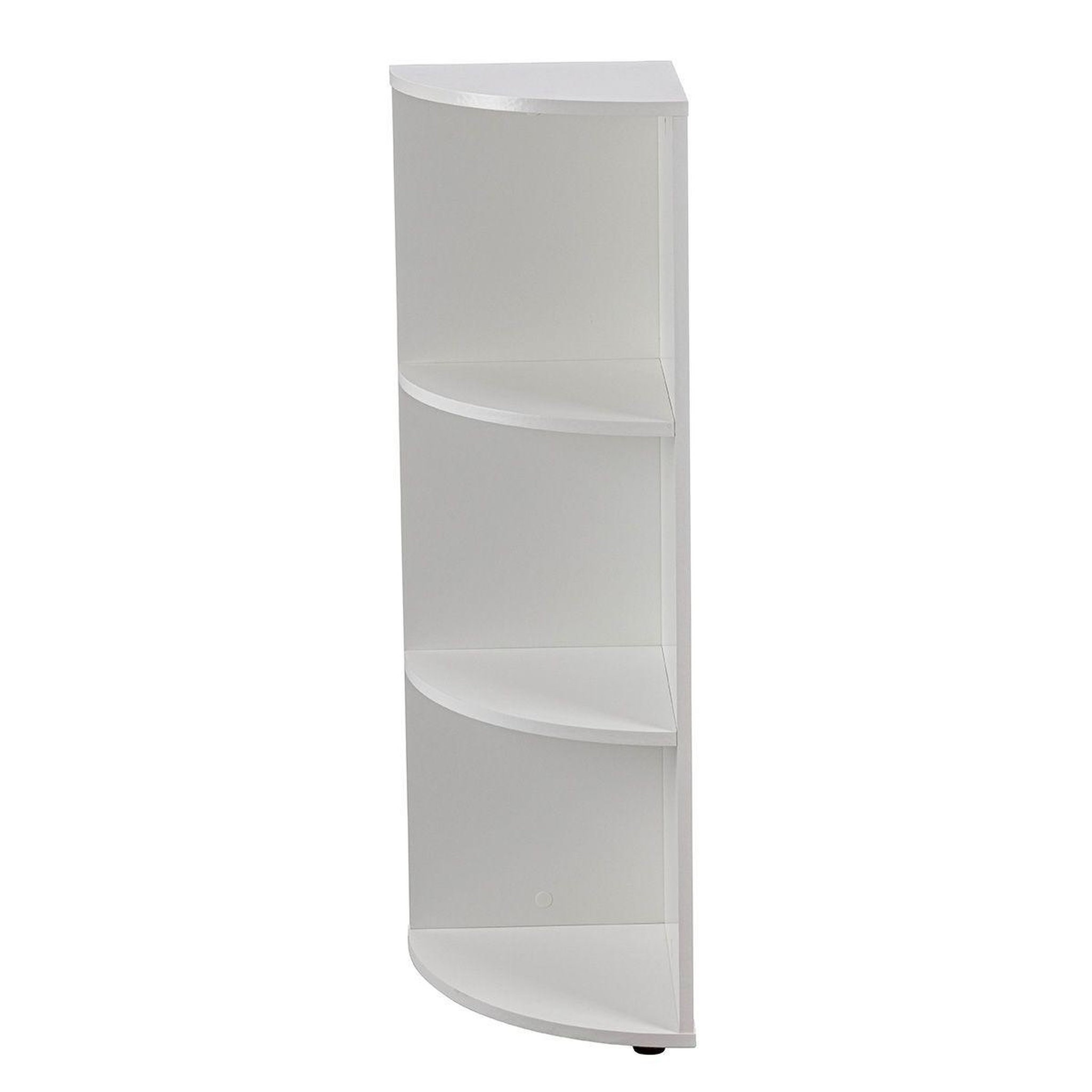 Voir la diapositive 2 : Paris Prix Étagère d'Angle 3 Niveaux  Jake  110cm Blanc