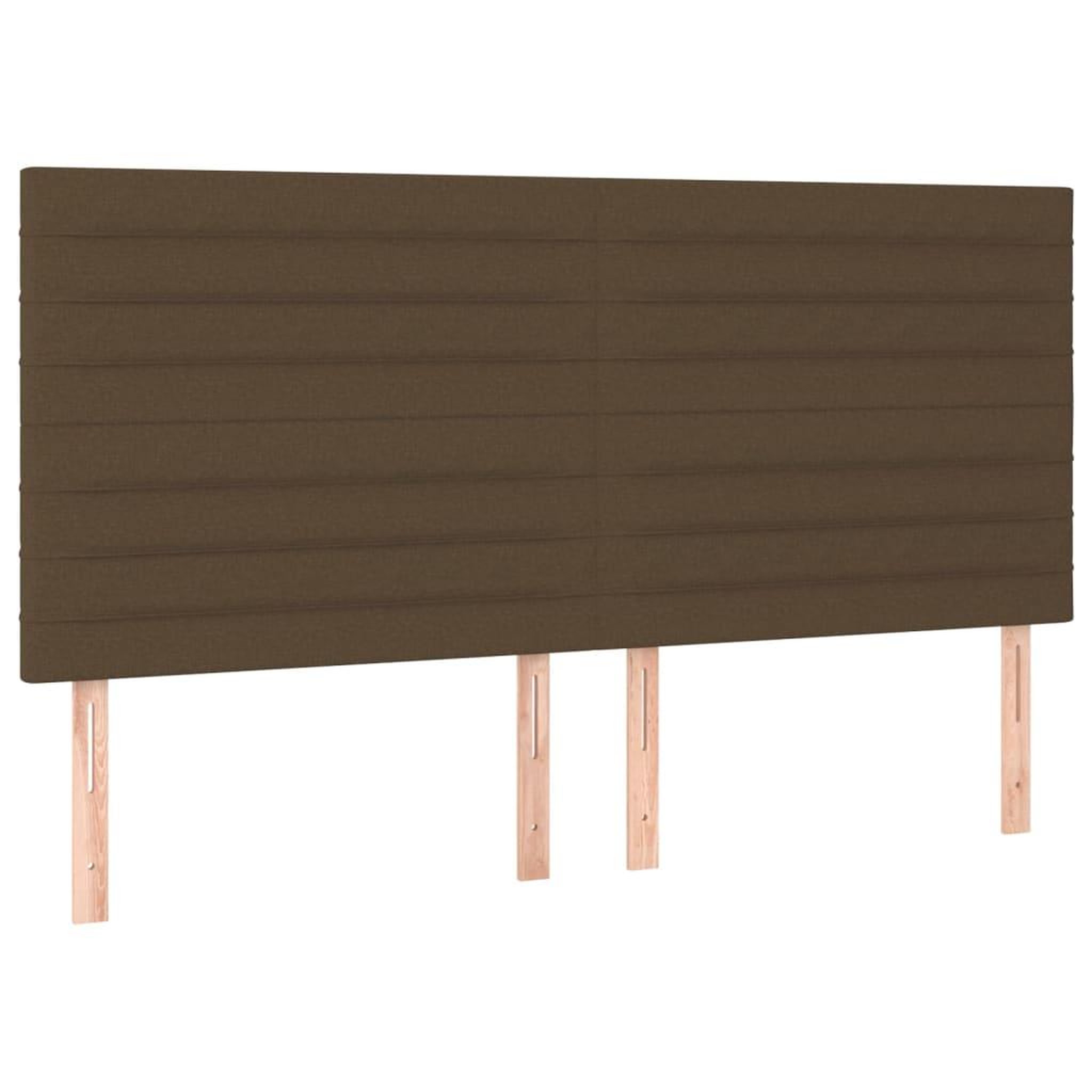 Voir la diapositive 5 : VIDAXL Sommier a lattes de lit avec matelas Marron fonce 200x200 cm