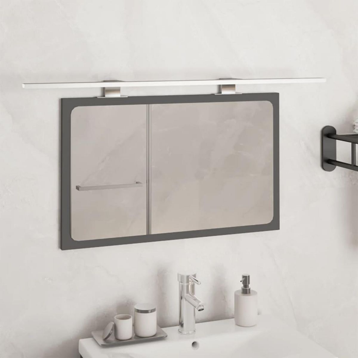 VIDAXL Lampe de miroir a LED 13 W Blanc chaud 80 cm 3000 K
