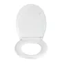 Wenko Abattant WC effet marbre Concrete - Abaissement automatique - Duroplast - Gris