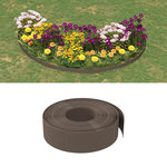 VIDAXL Bordures de jardin 4 pcs marron 10 m 15 cm polyethylene