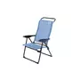 O'Camp Lot de 2 fauteuils de camping 5 positions - O'Camp - Bleu - Dimensions : 70 x 62 x 105 cm