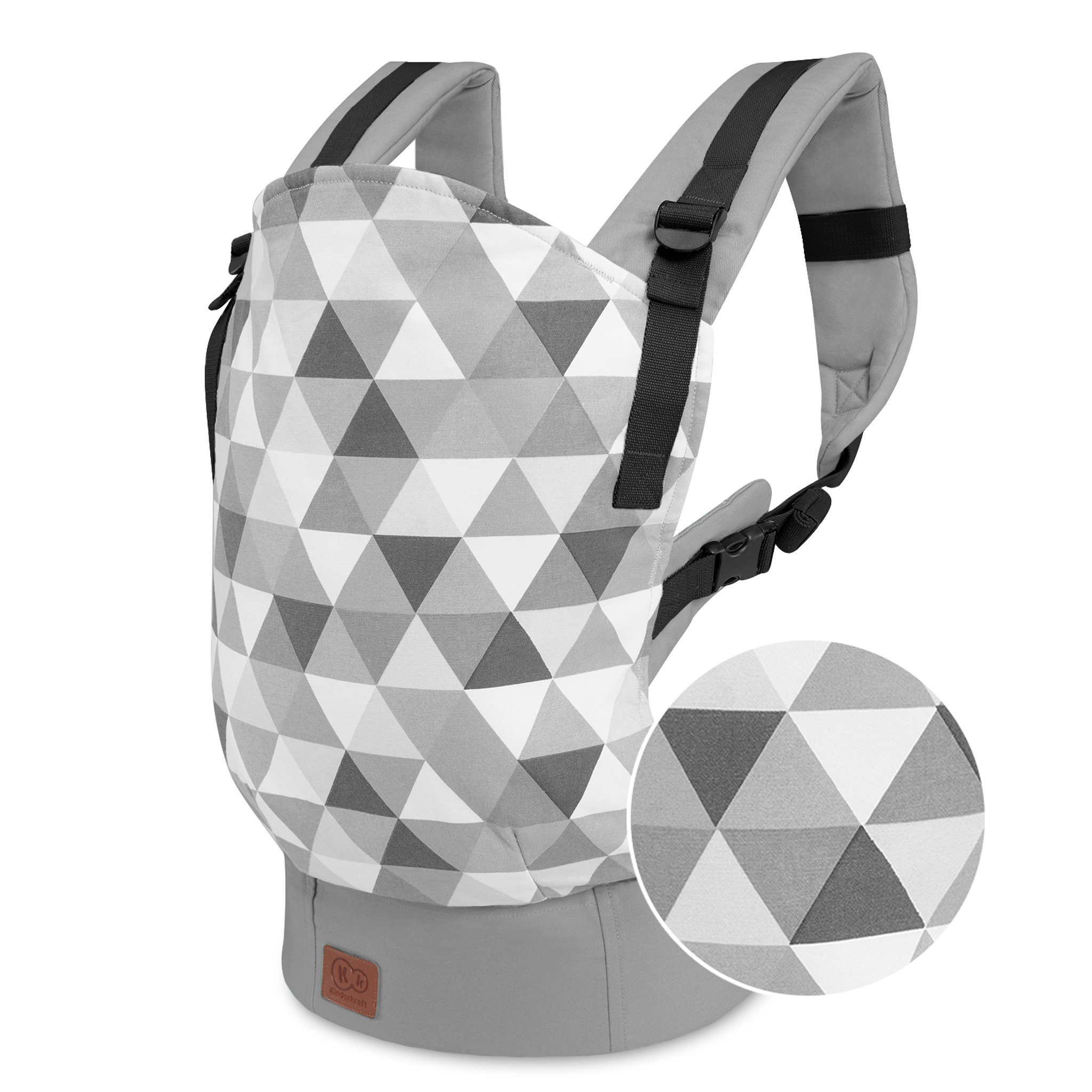 Voir la diapositive 6 : KINDERKRAFT Porte bébé ergonomique Nino gris