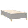 Voir la diapositive 5 : VIDAXL Sommier a lattes de lit matelas LED Gris clair 80x200cm Tissu