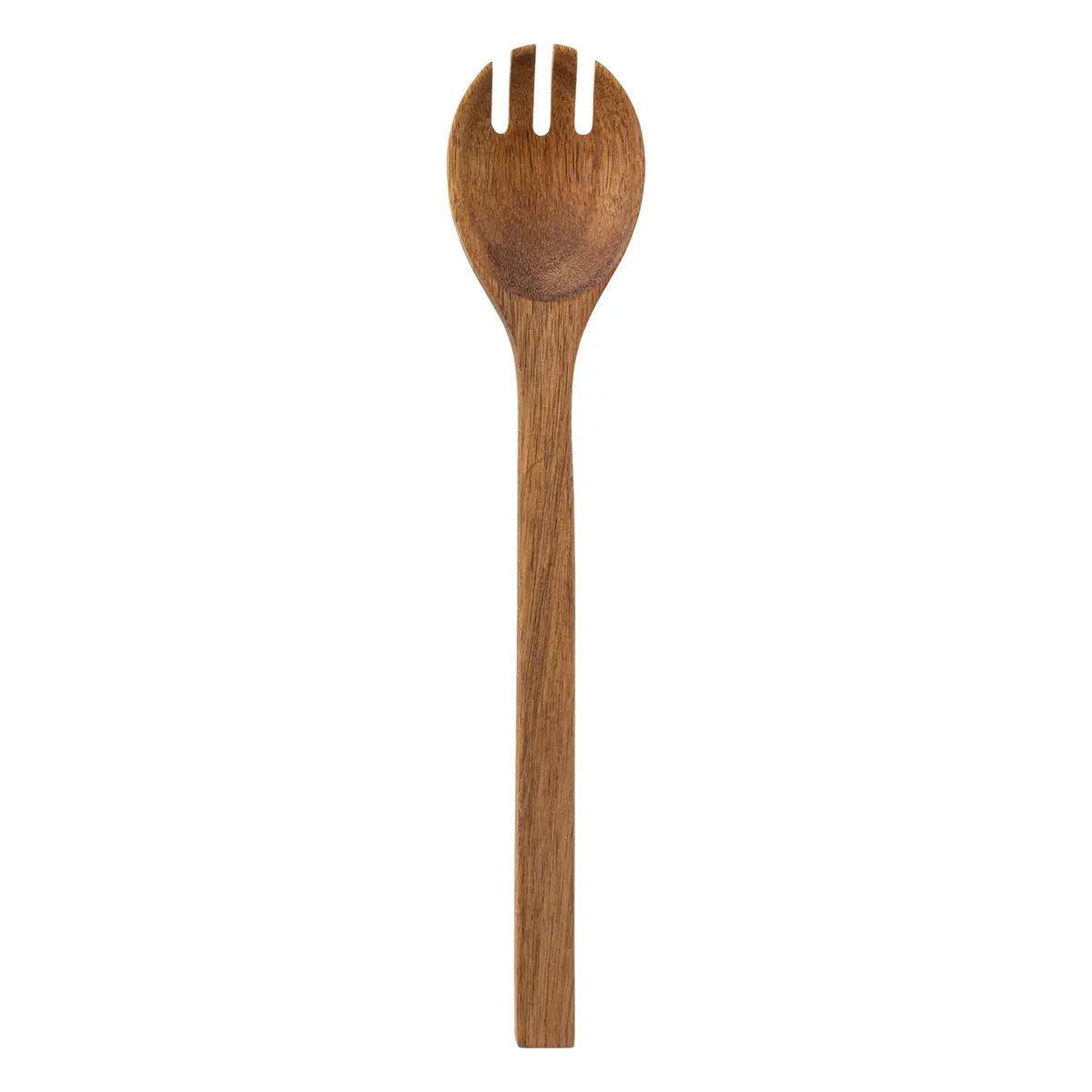 Voir la diapositive 2 : SECRET DE GOURMET Couverts à salade  acacia  30cm marron