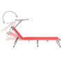 Voir la diapositive 5 : VIDAXL Chaises longues pliables et toit lot de 2 Aluminium textilene