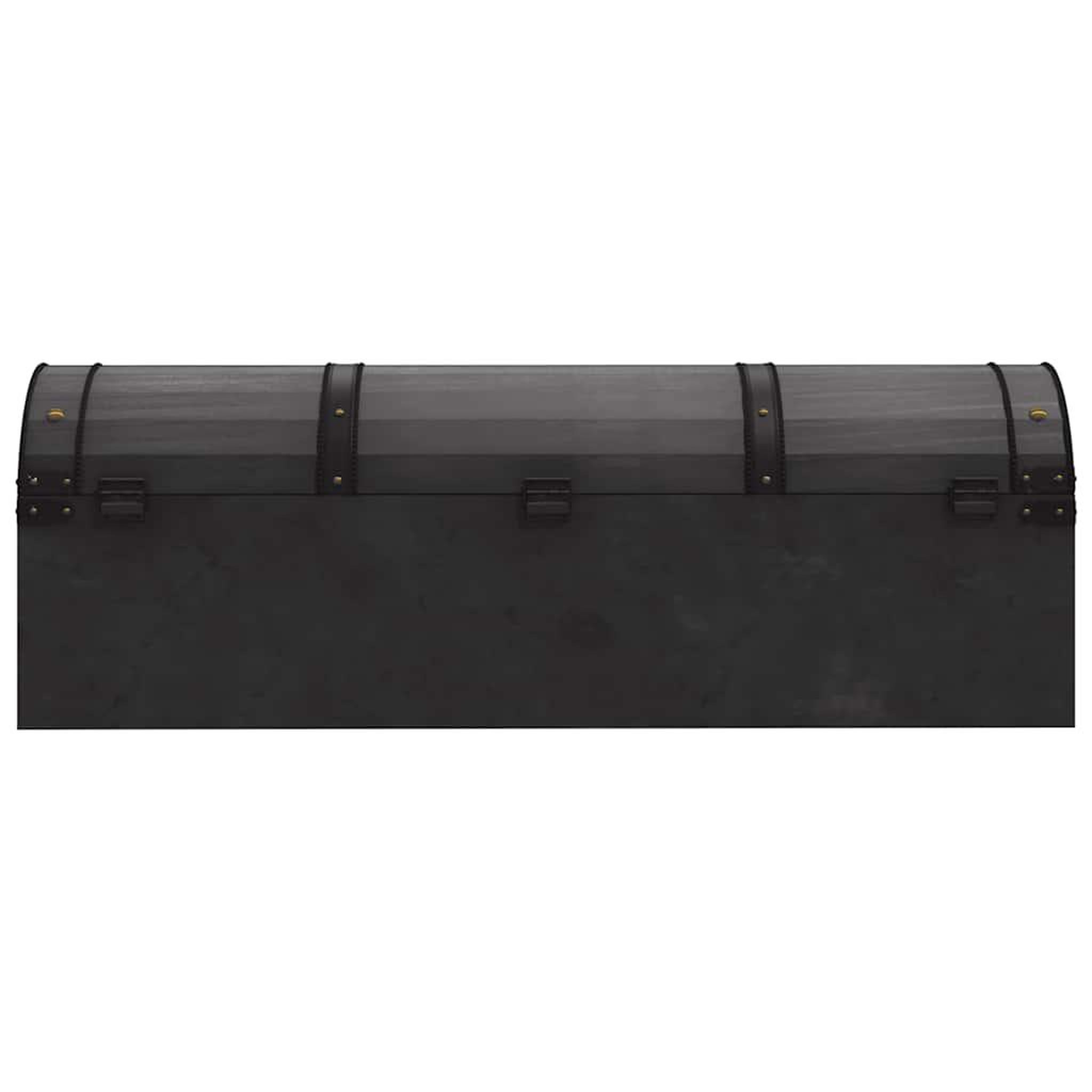 Voir la diapositive 5 : VIDAXL Coffre de rangement Bois massif style vintage 120x30x40 cm