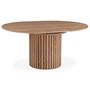 Voir la diapositive 2 : Paris Prix Table à Manger Ronde Extensible  Karo  120cm Naturel