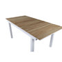 Voir la diapositive 4 : Paris Prix Table de Jardin Extensible  Mexico  180-240cm Naturel & Blanc