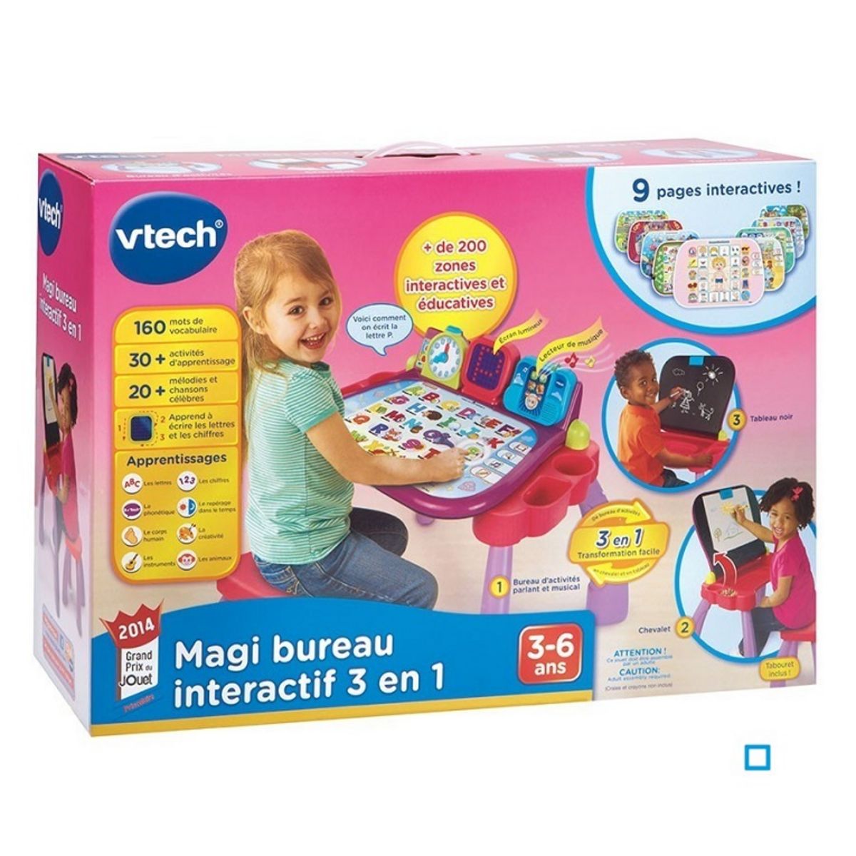 VTECH Magi Bureau Interactif 3 en 1 - Dès 3 ans 