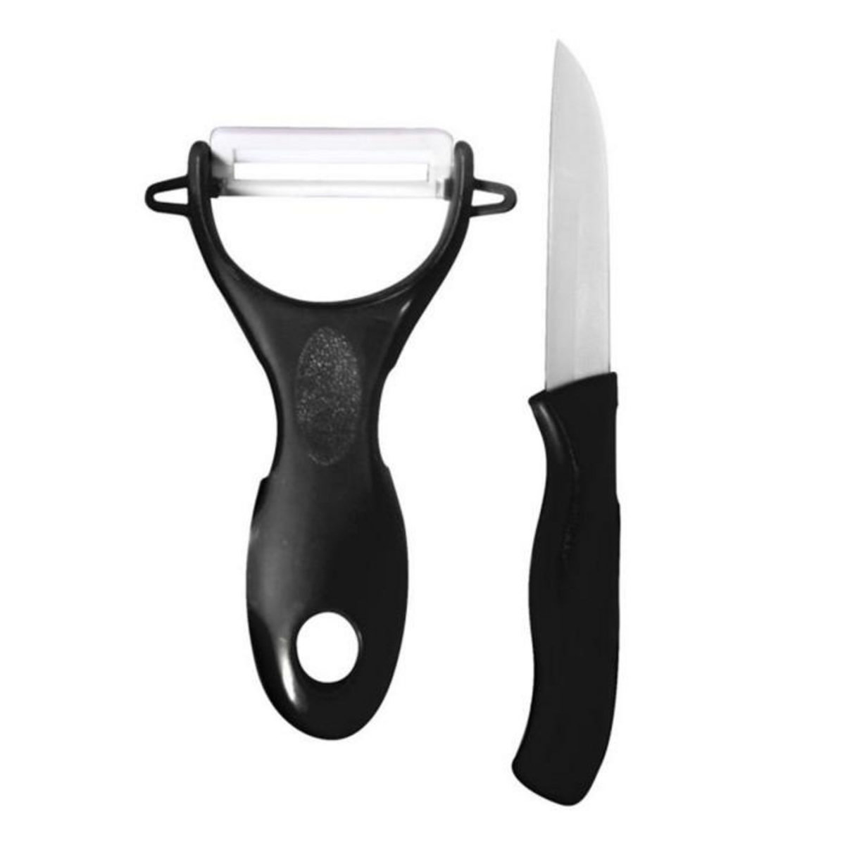 Paris Prix Couteau & Éplucheur Céramique  Cario  16cm Noir