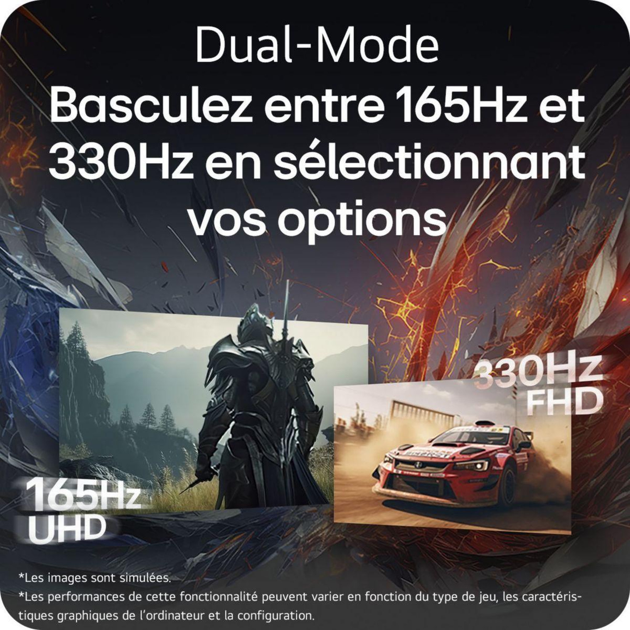 Voir la diapositive 4 : LG Ecran pc gamer 32gx850a-b 32  4k 165hz oled hdr true black 400 hdmi 2.1 amd freesync & g-sync