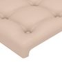 Voir la diapositive 5 : VIDAXL Tete de lit a LED Cappuccino 90x5x78/88 cm Similicuir