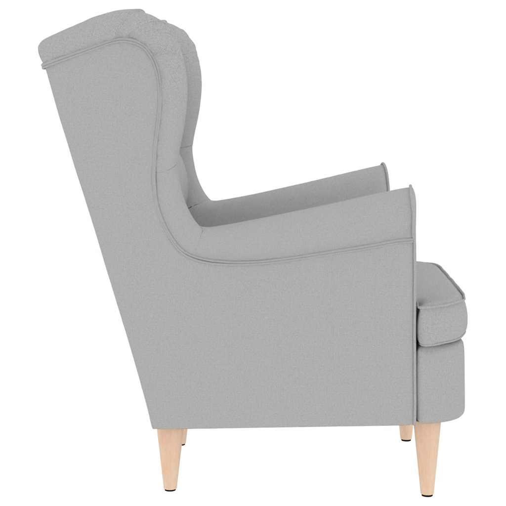 Voir la diapositive 5 : VIDAXL Fauteuil gris nuage 74x84x100 cm tissu