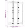 Voir la diapositive 6 : VIDAXL Cloison de separation pliante 3 panneaux 120 cm Bambou et toile