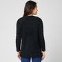 Voir la diapositive 2 : IN EXTENSO Gilet long popcorn noir femme