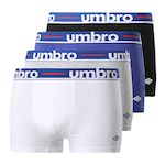 UMBRO X4 Boxers Blanc/Bleu/ Homme Umbro C ASS1. Coloris disponibles : Noir