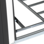 Voir la diapositive 3 : ID MARKET Abri de jardin 5,3 M² gris en acier galvanisé avec base