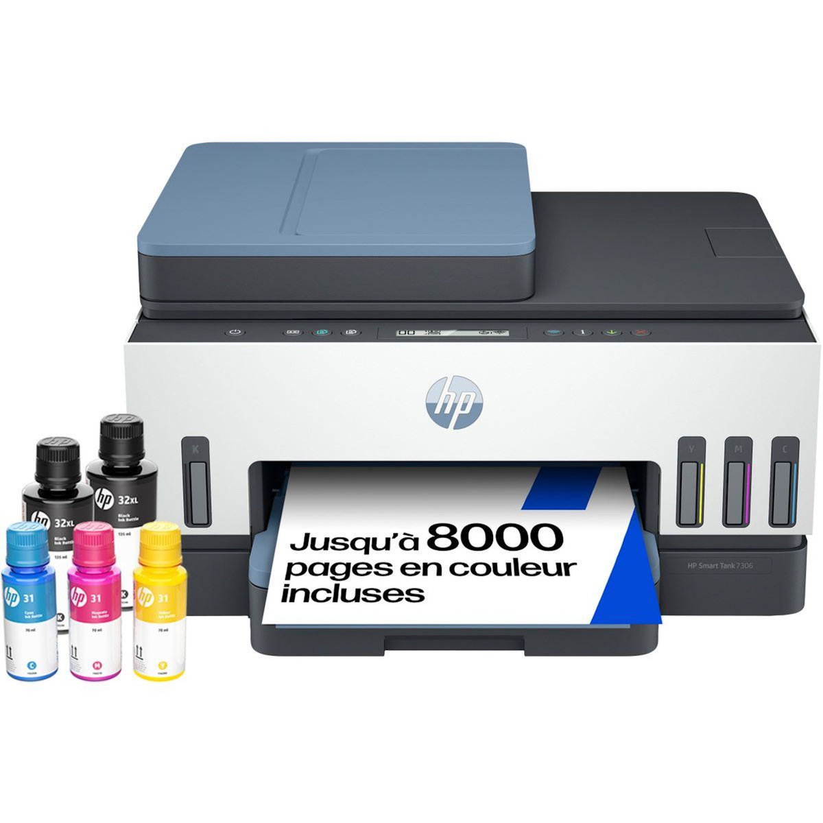 HP Imprimante jet d'encre Smart Tank 7306