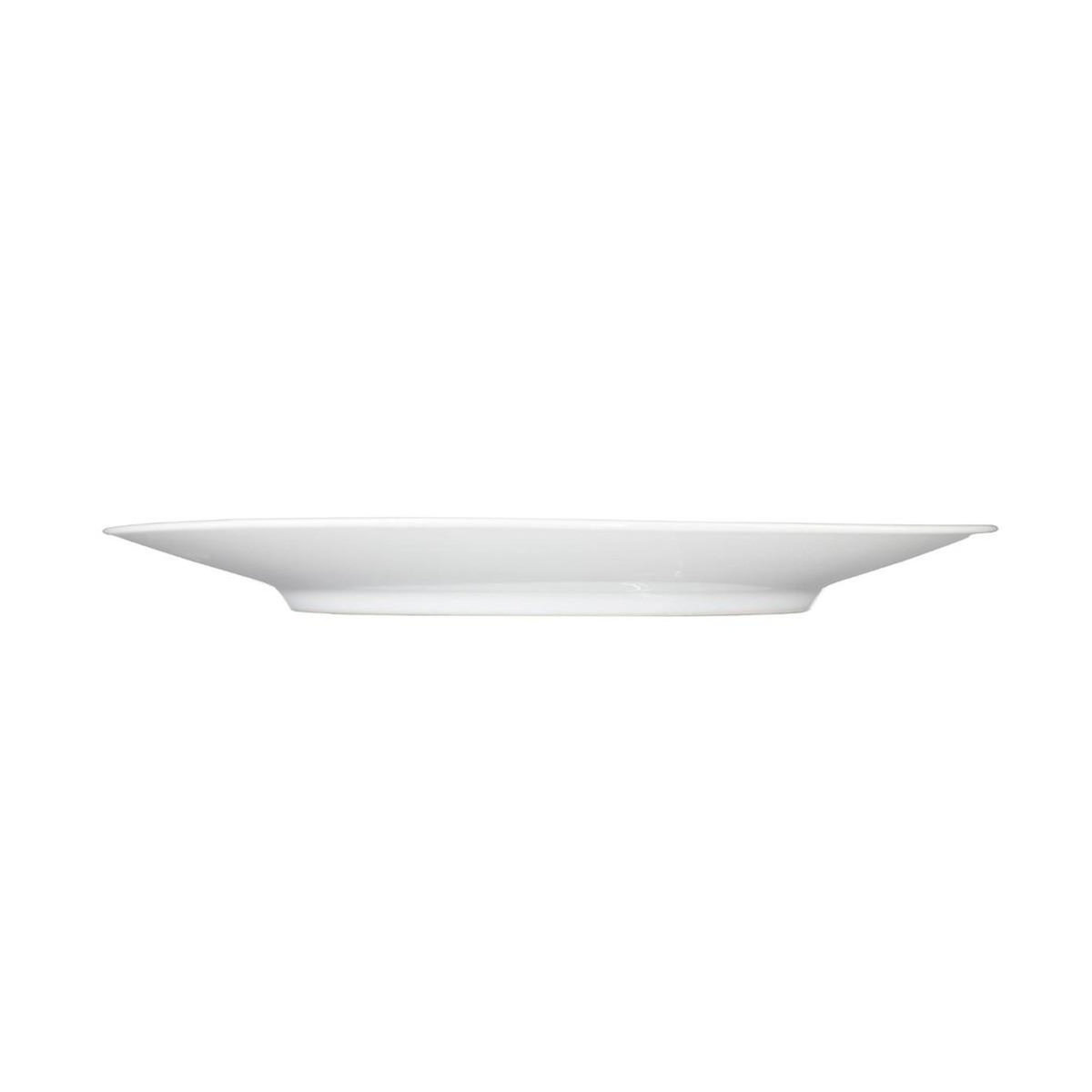 SECRET DE GOURMET Lot de 6 Assiettes Plates  Rice  27cm Blanc