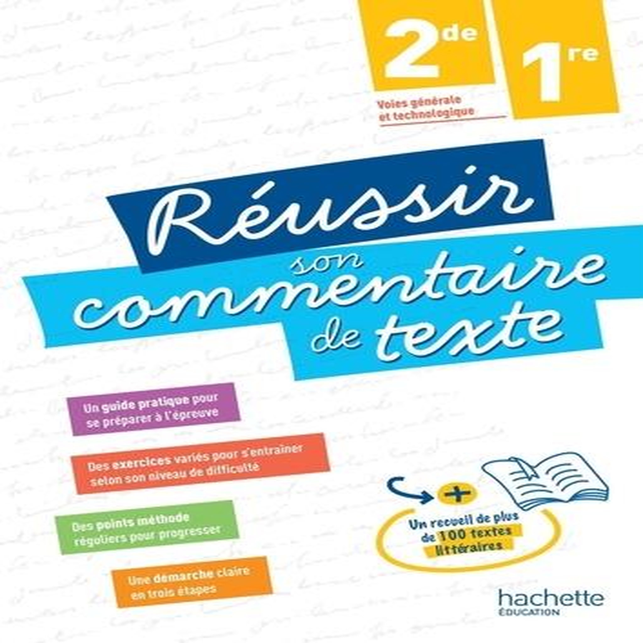 REUSSIR SON COMMENTAIRE DE TEXTE 2DE,1RE. EDITION 2025, Carrier-Nayrolles Françoise