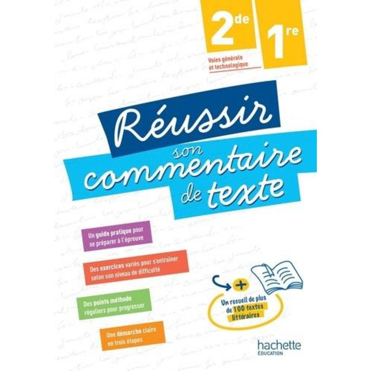 REUSSIR SON COMMENTAIRE DE TEXTE 2DE,1RE. EDITION 2025, Carrier-Nayrolles Françoise