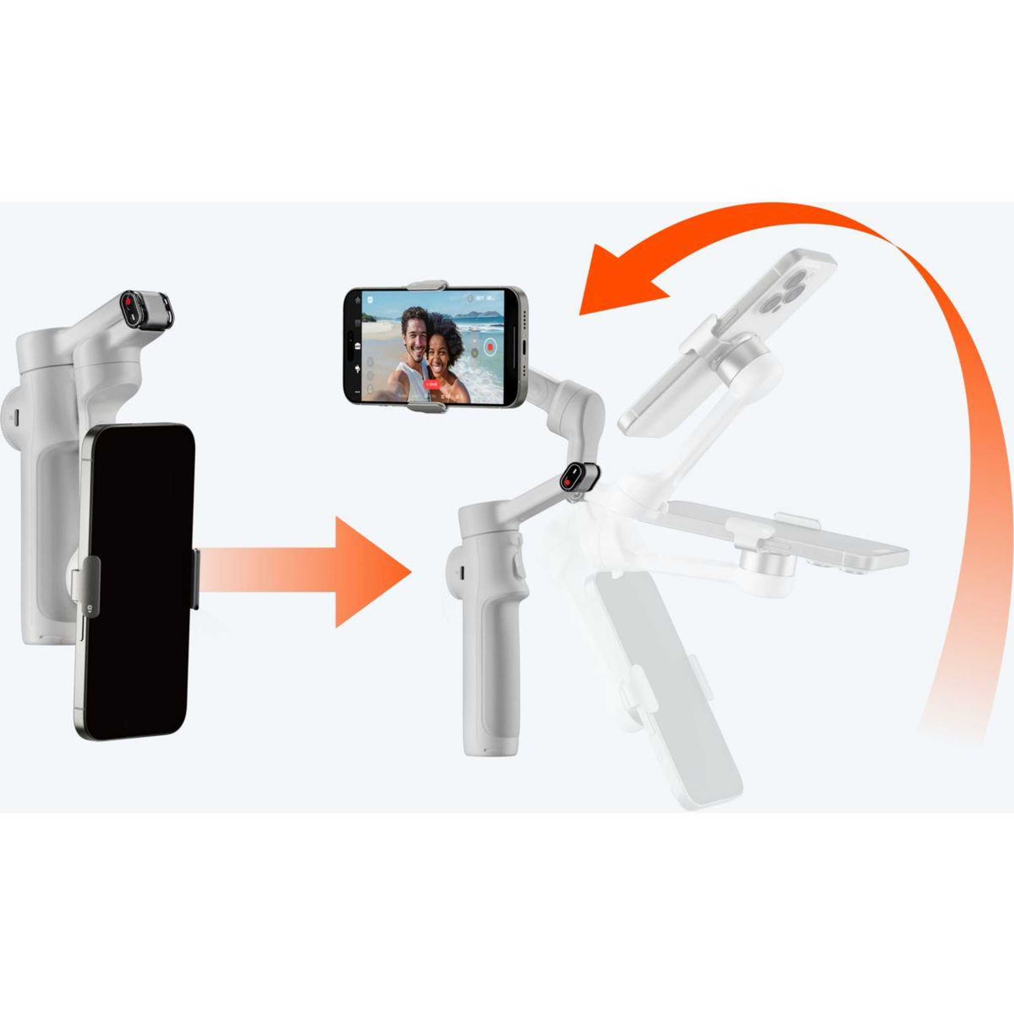 Voir la diapositive 3 : INSTA360 Stabilisateur flow 2 standard bundle stone gray