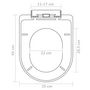 Voir la diapositive 6 : VIDAXL Sieges de toilette avec couvercles 2 pcs Plastique Blanc