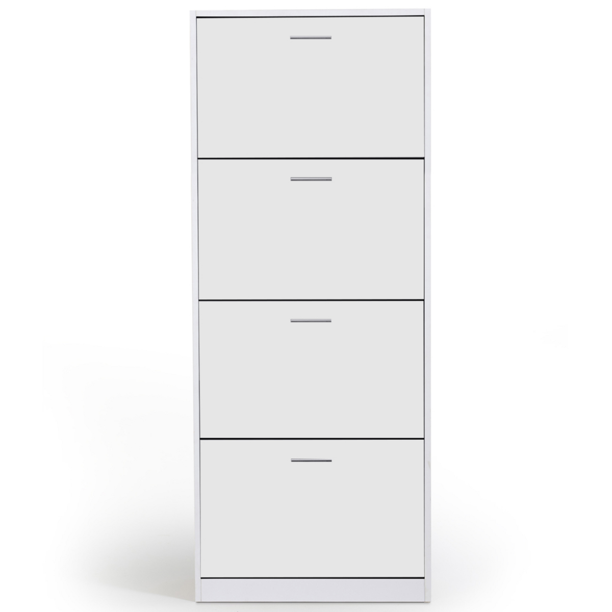 ID MARKET Meuble à chaussures 24 paires KLARK 4 portes blanc