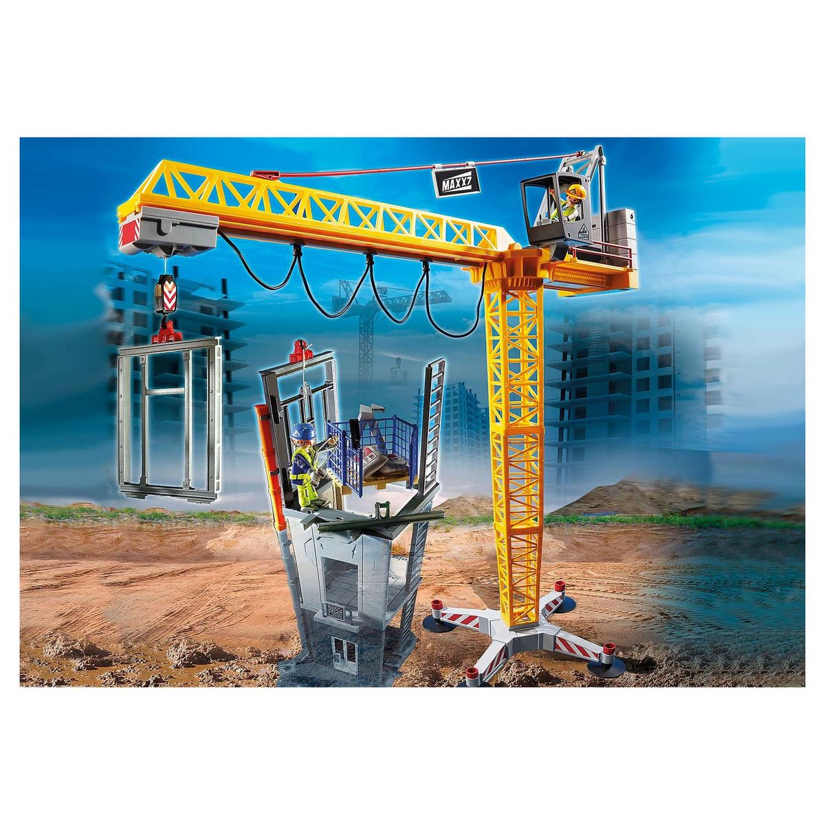 PLAYMOBIL 70441 - City Action - Grue radio-commandée 