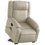 Voir la diapositive 3 : VIDAXL Fauteuil inclinable de massage electrique creme similicuir