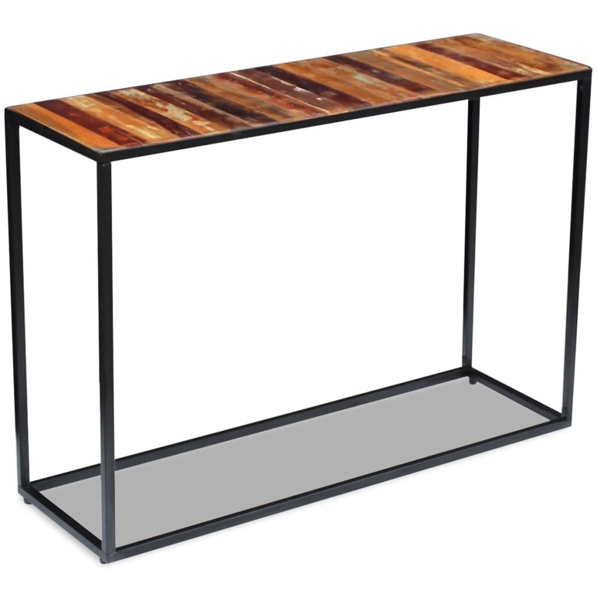 Voir la diapositive 2 : VIDAXL Table console bois de recuperation massif 110x35x76 cm