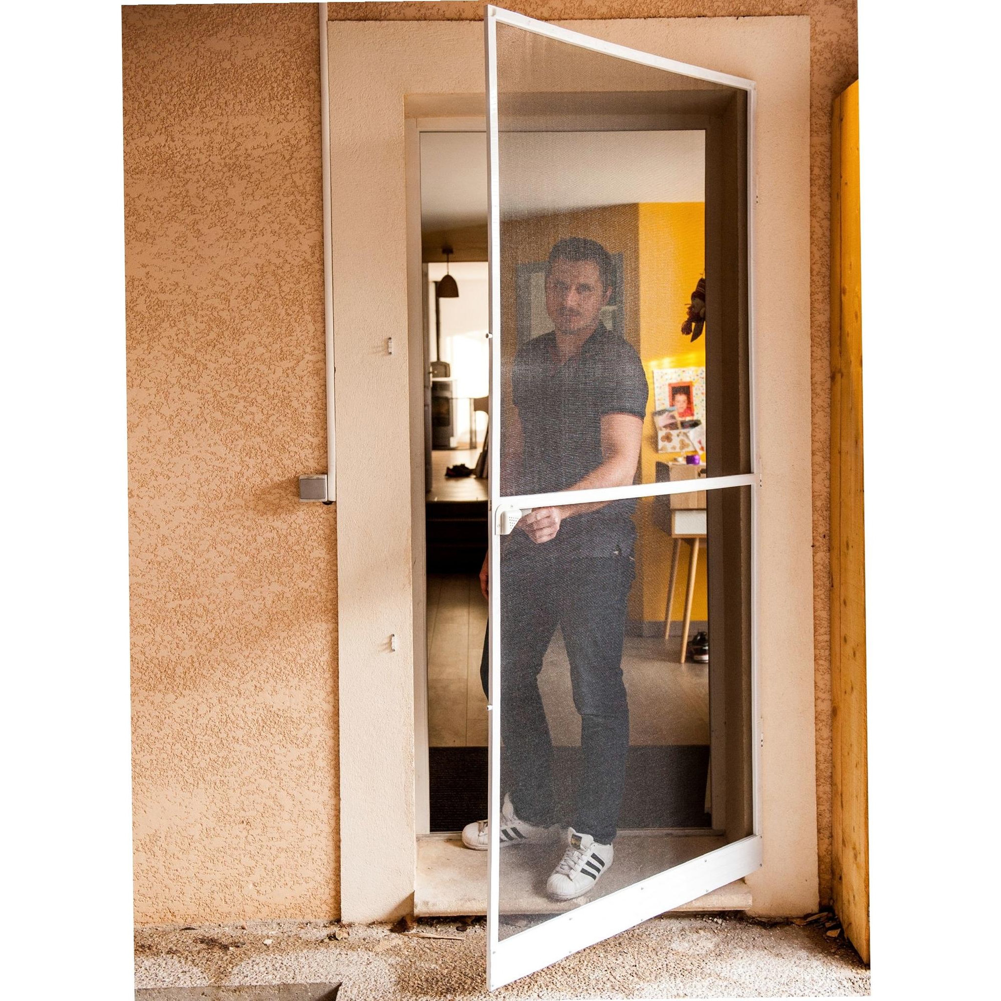 WERKAPRO Porte moustiquaire cadre alu 100 x 225 cm WERKA PRO