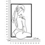Voir la diapositive 6 : Paris Prix Décoration Murale Encadrée en Métal  Muro Towel  70cm Noir