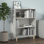 VIDAXL Buffet Gris béton 69,5x32,5x90 cm Bois d ingénierie