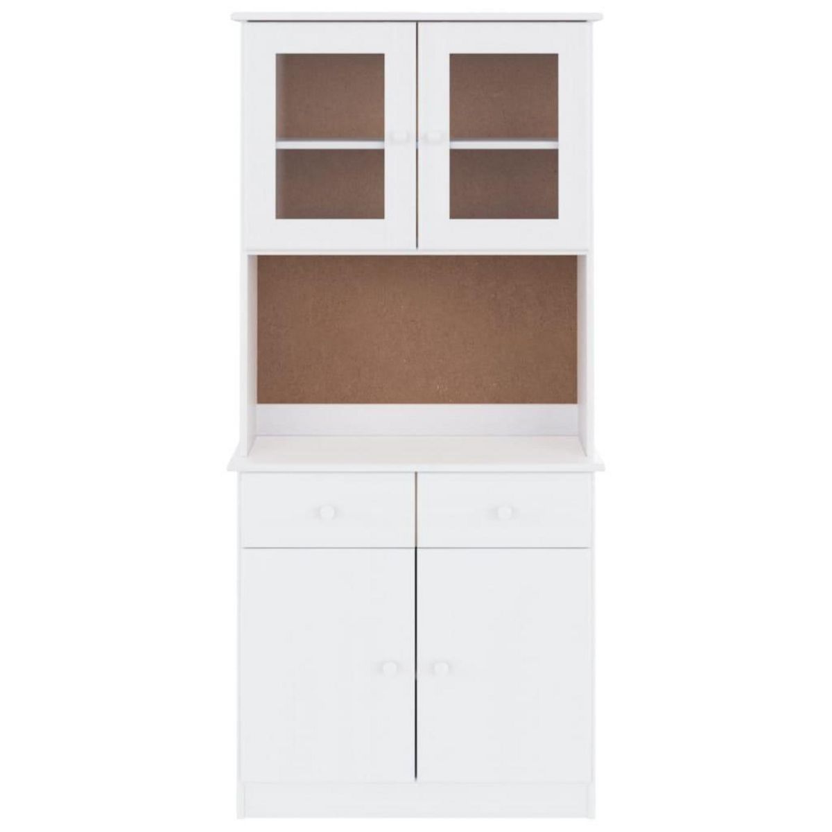 VIDAXL Buffet ALTA blanc 77x35x165 cm bois massif de pin