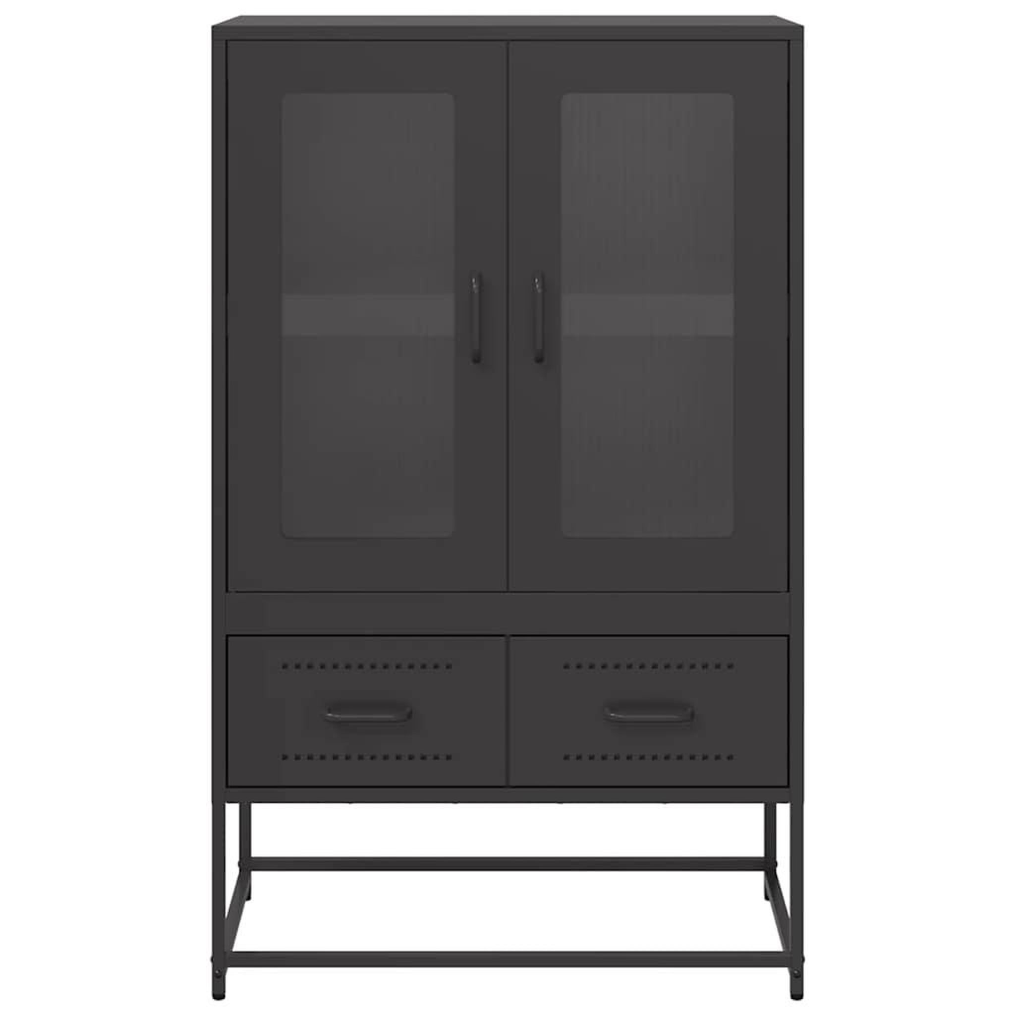 Voir la diapositive 5 : VIDAXL Buffet haut noir 68x39x111,5 cm acier