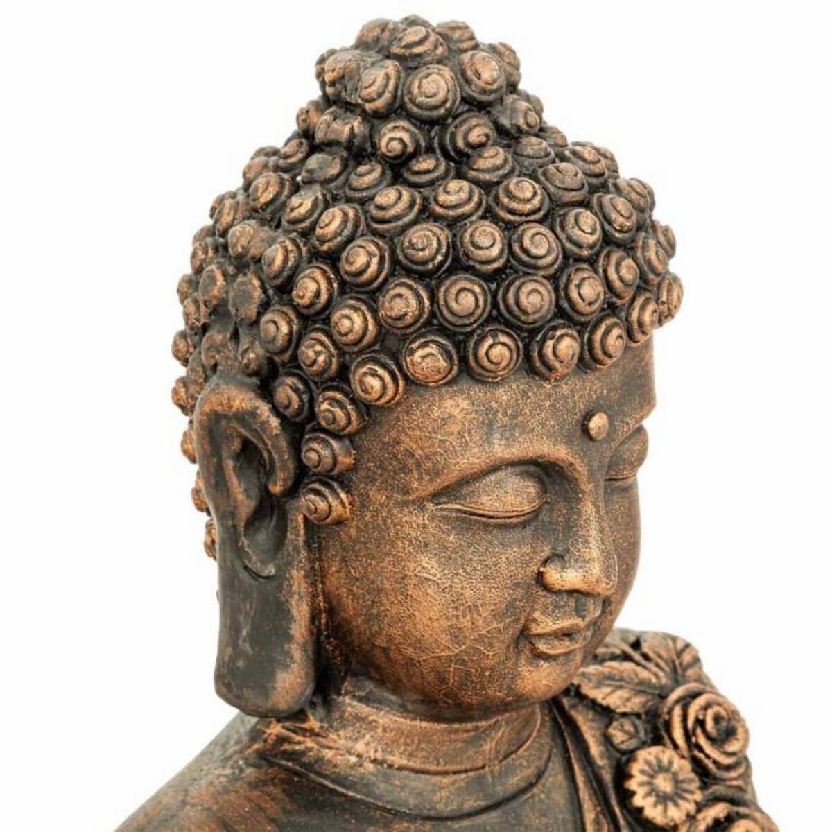 ATMOSPHERA Statue Déco Bouddha  Jayla  53cm Bronze
