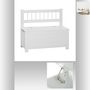 Voir la diapositive 4 : ATMOSPHERA Banc coffre pour enfant - Blanc