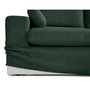 Voir la diapositive 3 : LISA DESIGN Calgary - canapé d'angle déhoussable et modulable 3 places + 1 pouf en velours texturé