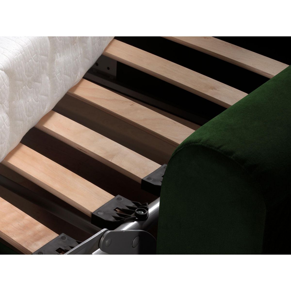 LISA DESIGN Owen - canapé 3 places convertible express couchage quotidien 140 cm matelas 12 cm en velours